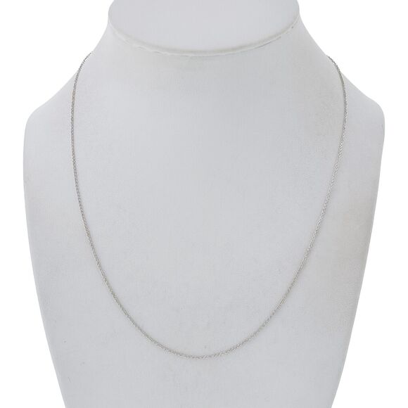 Vintage Footnotes Sterling Silver 925 1.4mm Double Link Chain 16.5-18.5" - Picture 1 of 3